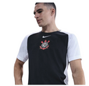 Camisa Corinthians Torcedor Preta com Branco -Lançamento 25/26