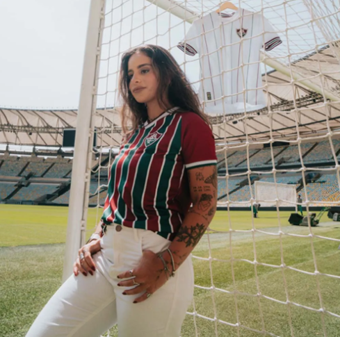 Camisa Fluminense Torcedor Feminina - Lançamento 25/26