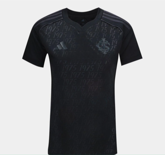 Camisa Internacional Torcedor Feminina Preta - Lançamento 25/26