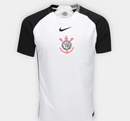 Camisa Corinthians Torcedor Branco com Preto -Lançamento 25/26