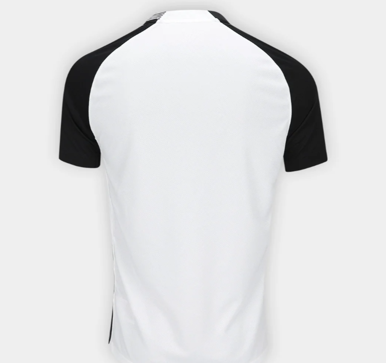 Camisa Corinthians Torcedor Branco com Preto -Lançamento 25/26