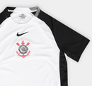 Camisa Corinthians Torcedor Branco com Preto -Lançamento 25/26